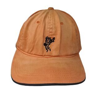 Ashworth Fitted Hat Orange Large-XL Embroidered 6 Panel Vent Holes